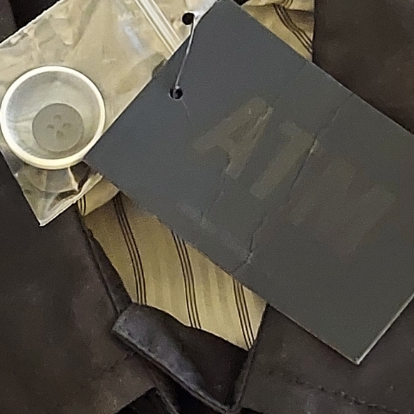 ATM Anthony Thomas Melillo Black Paper Cotton Coat - Picture 11 of 16